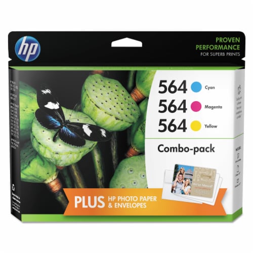 HP 564 Combo Colors Ink Cartridges - Cyan/Magenta/Yellow Perspective: front