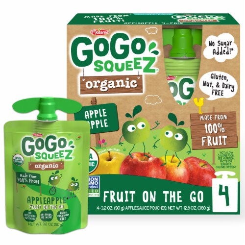 Materne GoGo Squeez Organic Apple Cinnamon Fruit on the Go