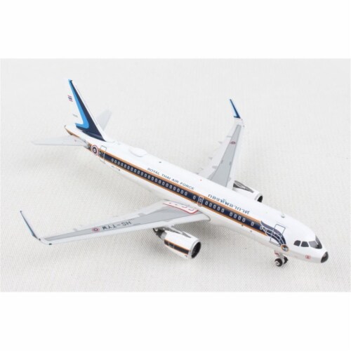 Phoenix Diecast PH2155 1-400 Scale No.Hs-Tyw Reg Royal Thai Air Force A320 Model Airplane Perspective: front