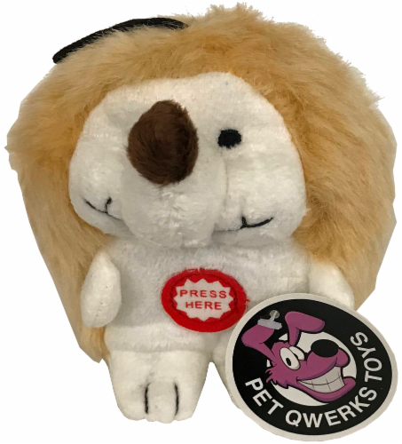 Pet Qwerks Toys Plush Hedgehog Perspective: front