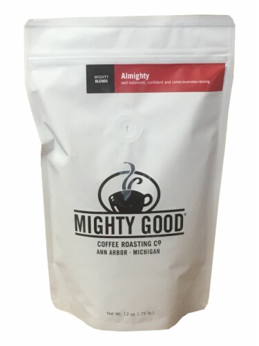 Mighty Good Coffee® Almighty Medium-Dark Roast Coffee Perspective: front