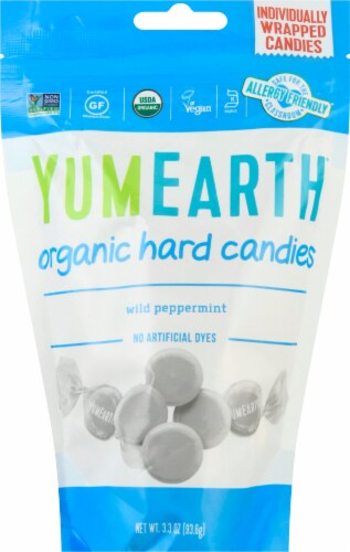 Yum Earth Organics Wild Peppermint Hard Candies Perspective: front