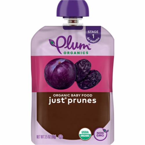 Plum® Organics Just Prunes Stage 1 Baby Food Pouch, 3.5 oz - Food 4 Less