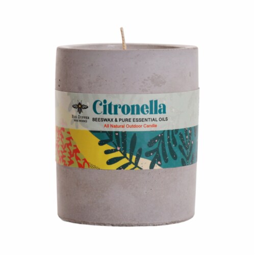 Citronella Concrete Cup Perspective: front