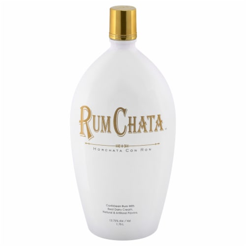 Rum Chata Caribbean Rum Cream Liqueur Perspective: front