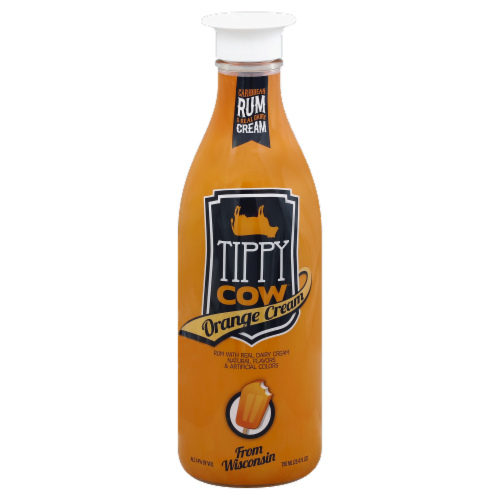 Tippy Cow Orange Cream Rum Perspective: front