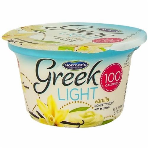 Norman's Vanilla Light Nonfat Greek Yogurt Perspective: front