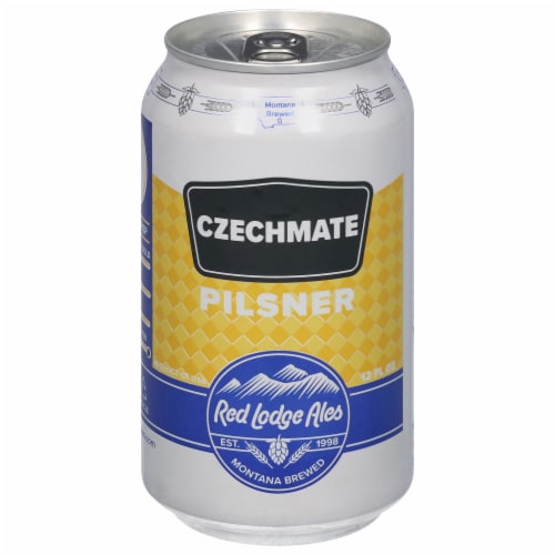 Red Lodge Ales Czechmate Pilsner Perspective: front
