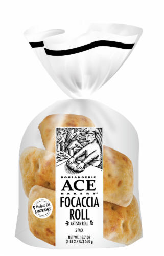 ACE Bakery® Focaccia Rolls Perspective: front