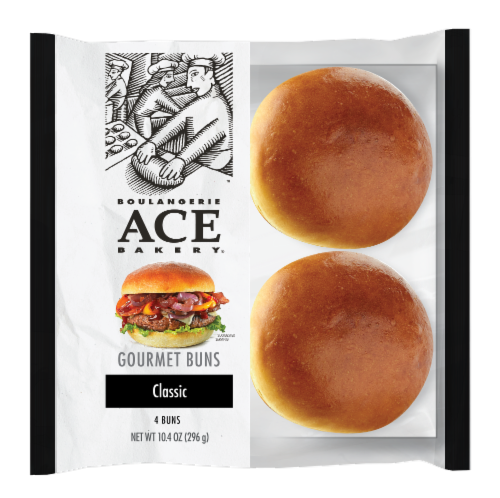 ACE Bakery® Classic Gourmet Burger Buns Perspective: front