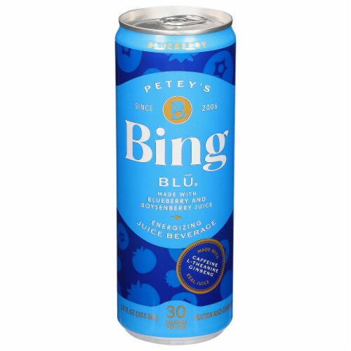 Bing® Blu Energy Drink Perspective: front
