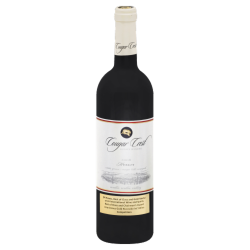 Cougar Crest Merlot Perspective: front