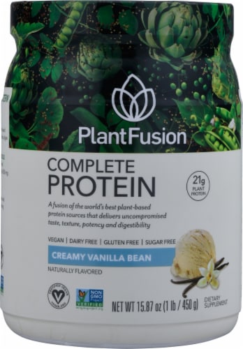 PlantFusion® Vanilla Bean Plant Protein Powder Perspective: front