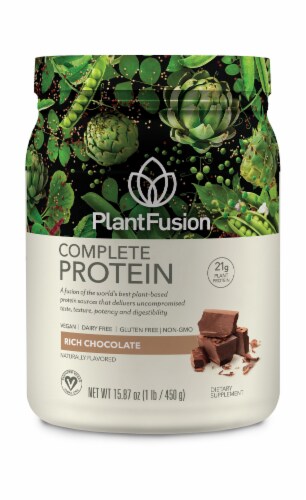 PlantFusion Chocolate Plant Protein Powder Perspective: front