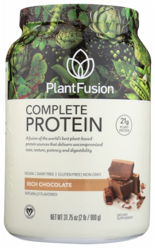 PlantFusion Complete Protein Rich Chocolate Protein Powder Perspective: front