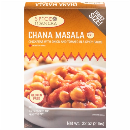 Spice Mantra Chana Masala Frozen Meal Perspective: front