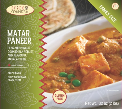 Spice Mantra Matar Paneer Frozen Meal Perspective: front