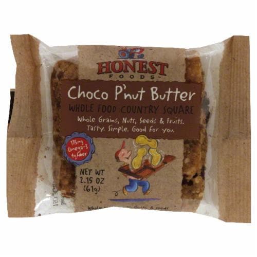 Earnest Eats Choco Peanut Butter Fruit and Nut Bars Perspective: front