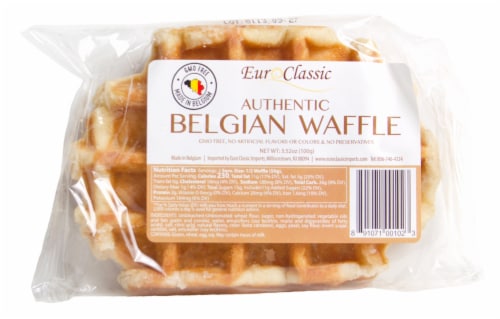 Euro Classic Authentic Sweet Belgian Waffle Perspective: front