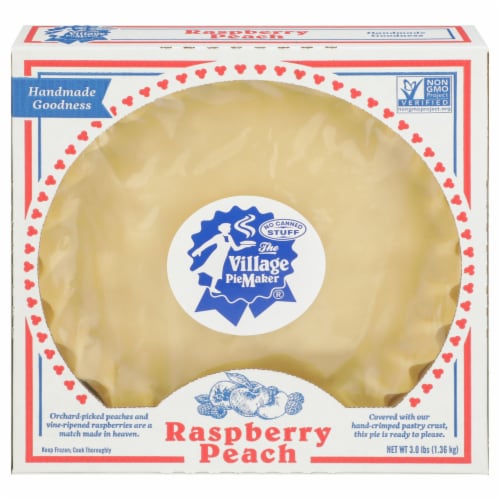 The Village PieMaker Raspberry Peach Pie Perspective: front
