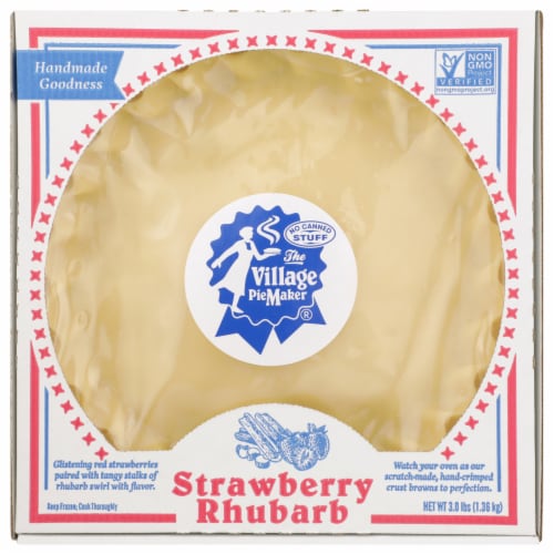 The Village PieMaker Strawberry Rhubarb Pie Perspective: front