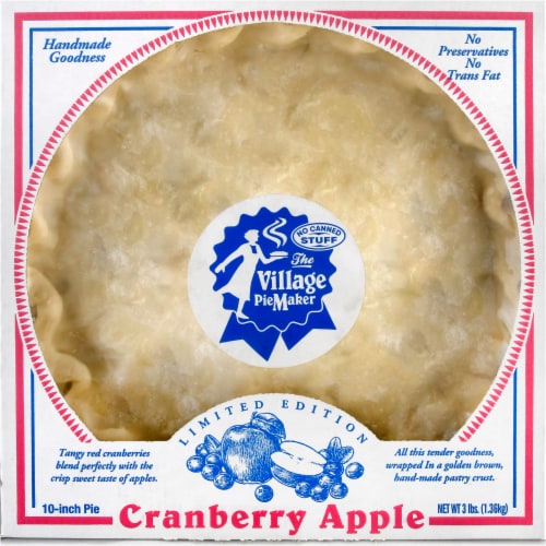 The Village PieMaker Cranberry Apple Pie Perspective: front