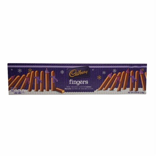 Cadbury Fingers Milk Chocolate Covered Cookies Perspective: front