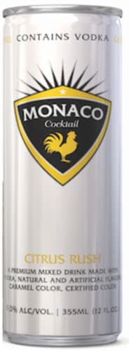 Monaco Citrus Rush Cocktail Perspective: front