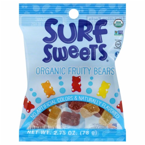 Surf Sweets Organic Fruity Bears Perspective: front