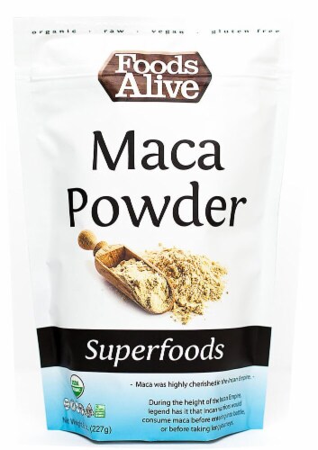 Foods Alive  Organic Superfoods Maca Powder RAW Perspective: front