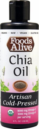Foods Alive  Organic Chia Oil Artisan Cold-Pressed Perspective: front
