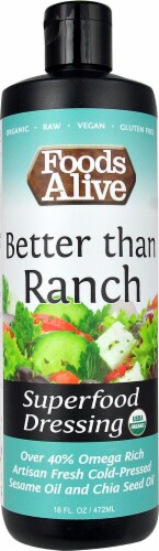 Foods Alive  Superfood Dressing   Better than Ranch Perspective: front