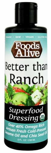Foods Alive  Organic Superfood Dressing   Vegan Ranch Perspective: front