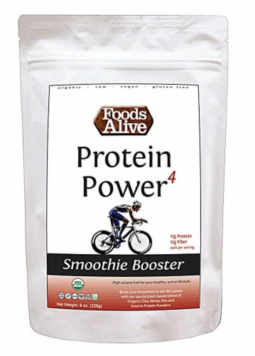 Foods Alive Organic Protein Power Smoothie Booster Perspective: front