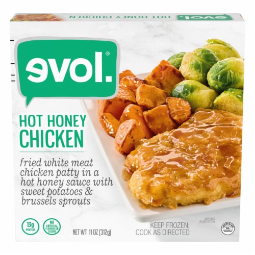 evol.® Hot Honey Chicken Frozen Meal Perspective: front
