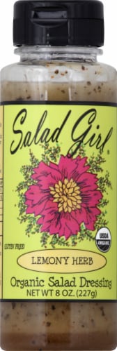 Salad Girl® Lemony Herb Organic Salad Dressing Perspective: front