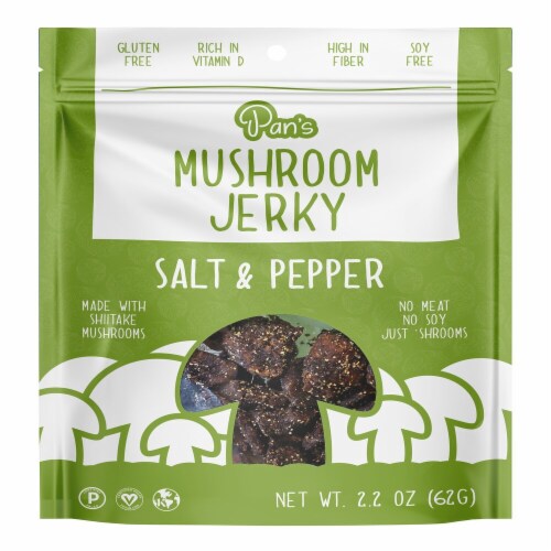 Pan's Mushroom Sea Salt & Pepper Jerky, 2.2 oz - Kroger