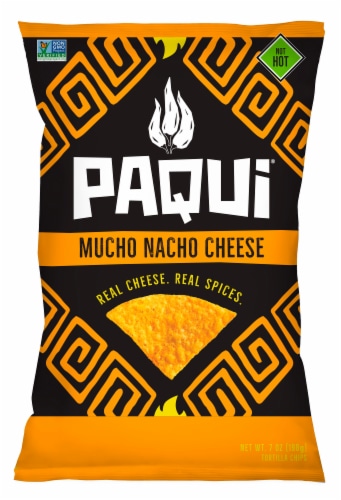 Paqui® Mucho Nacho Cheese Tortilla Chips Perspective: front