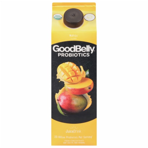 GoodBelly® Probiotics Organic Mango Juice Drink Perspective: front