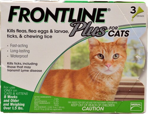 Frontline Plus for Cats, 3 Tubes - Foods Co.