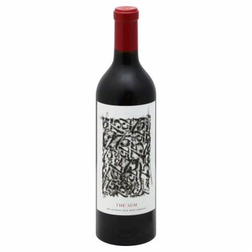 The 75 Wine Company the Sum California Red Blend Wine Perspective: front