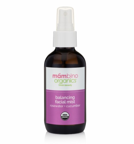 Mambino Organics Rosewater + Cucumber Balancing Facial Mist Perspective: front