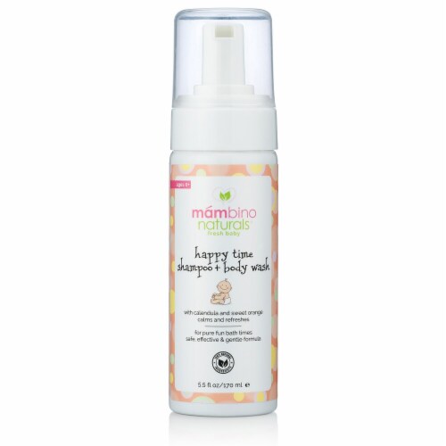 Mambino Naturals® Fresh Baby Happy Time Shampoo + Body Wash Perspective: front