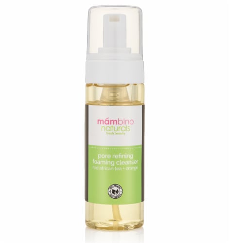 Mambino Naturals Pore Refining Foaming Cleanser With Red African Tea + Orange Perspective: front
