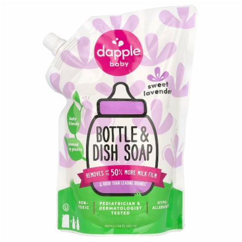 Dapple Baby Bottle and Dish Liquid - 34 fl oz Perspective: front