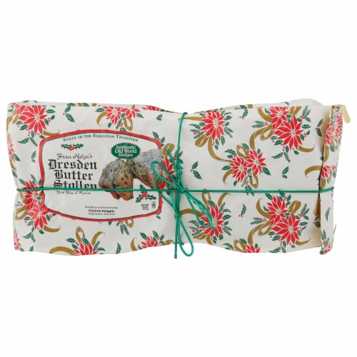 Old World Recipe Dresden Butter Stollen Perspective: front