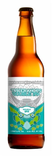 Ninkasi Tricerahops Double IPA Beer Perspective: front