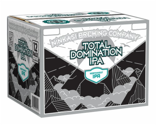Ninkasi Brewing Company® Total Domination IPA® Northwest IPA Beer Perspective: front