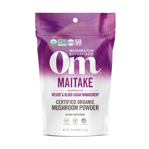 OM Organic Mushroom Nutrition Supplement Powder - Maitake Perspective: front