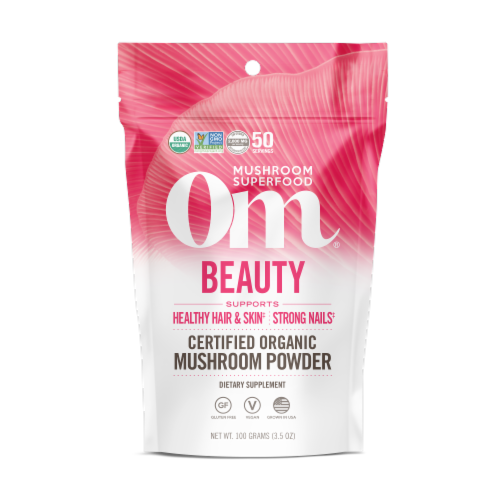 OM  Organic Mushroom Nutrition Supplement Powder - Beauty Perspective: front